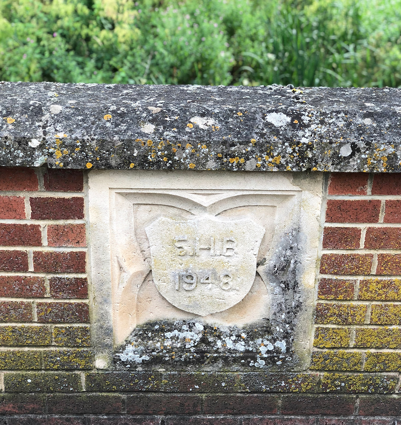 Stonework coat of arms at Heywood House