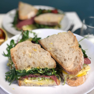 Freshly made sandwiches at Heywood House