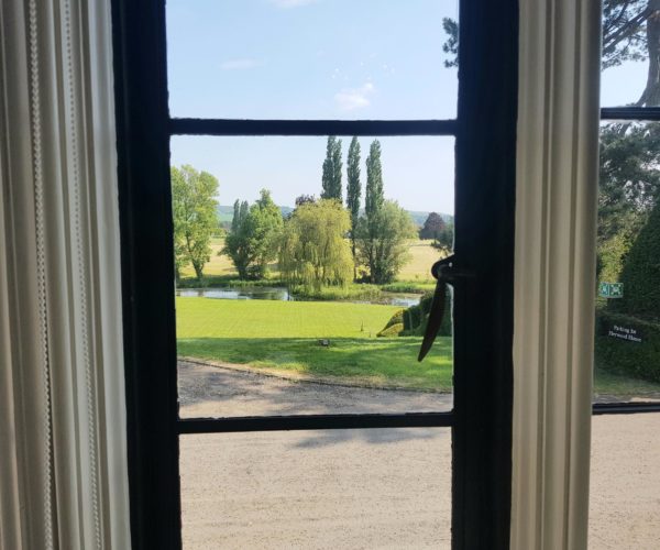 View from the co-working area at Heywood House