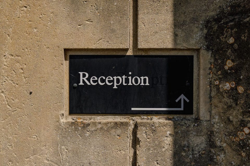Reception Sign for Virtual Office Services