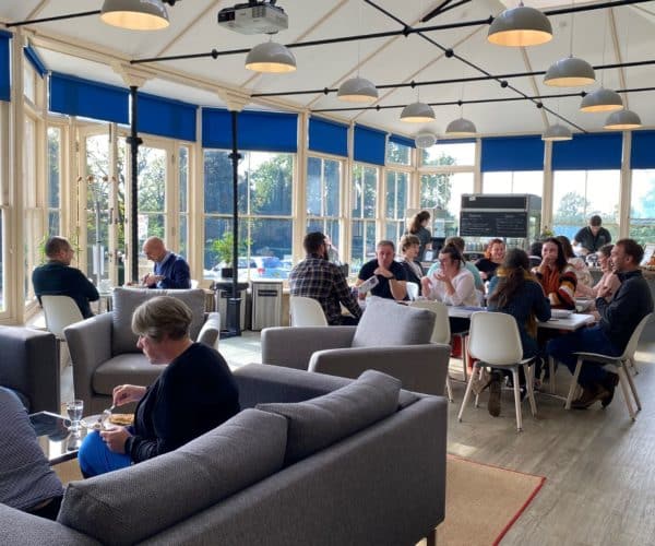 Heywood House Conservatory Cafe at lunchtime