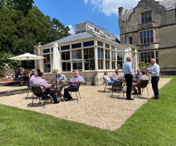 Heywood House Conservatory Cafe outdoor seating